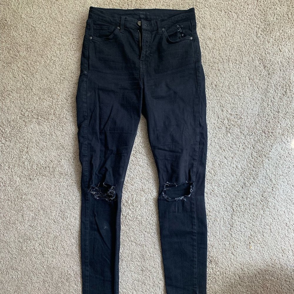 Black Ripped TopShop Jeans